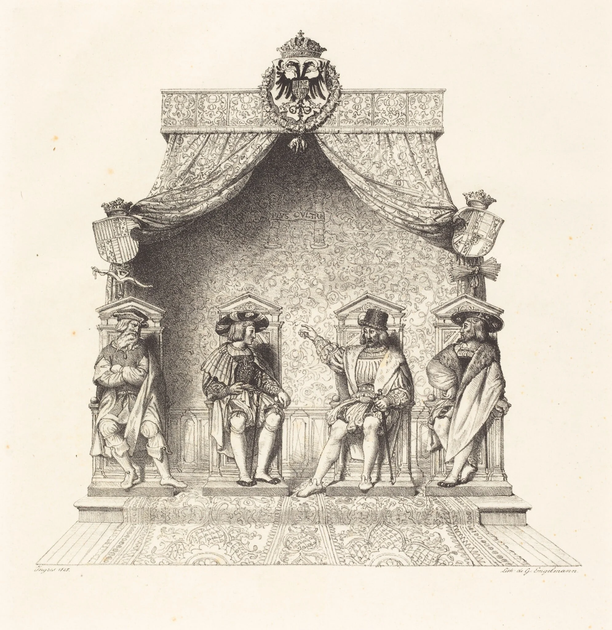 Four Magistrates of Besançon (Quatre magistrats de Besançon), detail