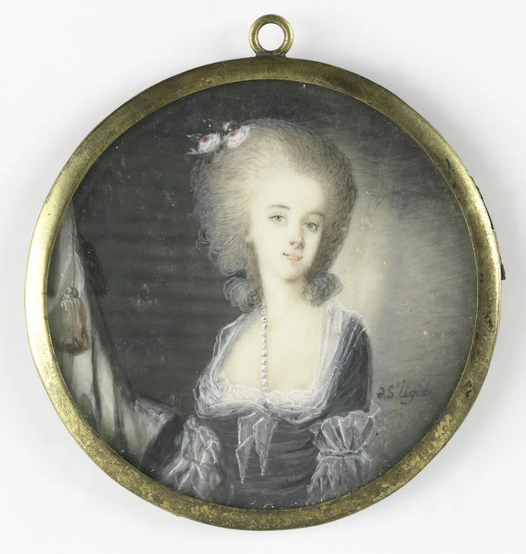Frederica Louisa Wilhelmina (1770-1819). Prinses van Oranje-Nassau. Daughter of Willem V & Wilhelmina van Pruisen, by De Saint-Ligié, ivory