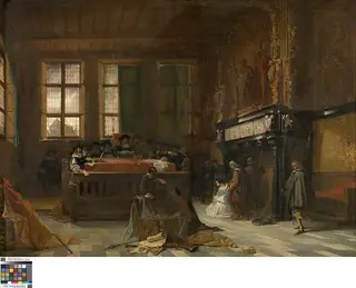 De zitting van de rechtbank