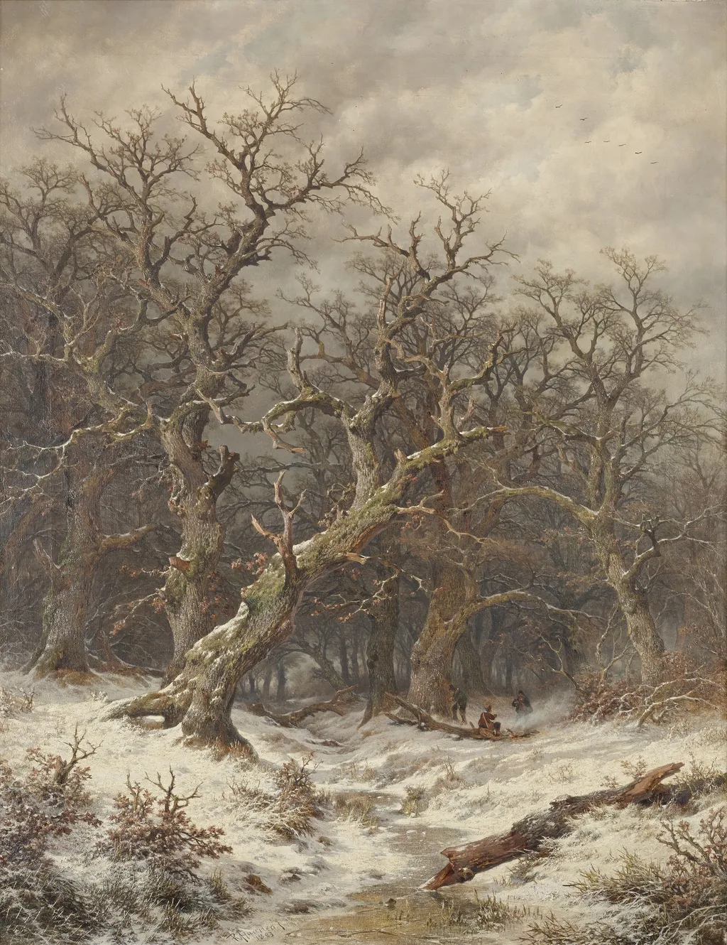 Winter Landscape (Winter Forest), by Remigius Adrianus Haanen, oil, 1892