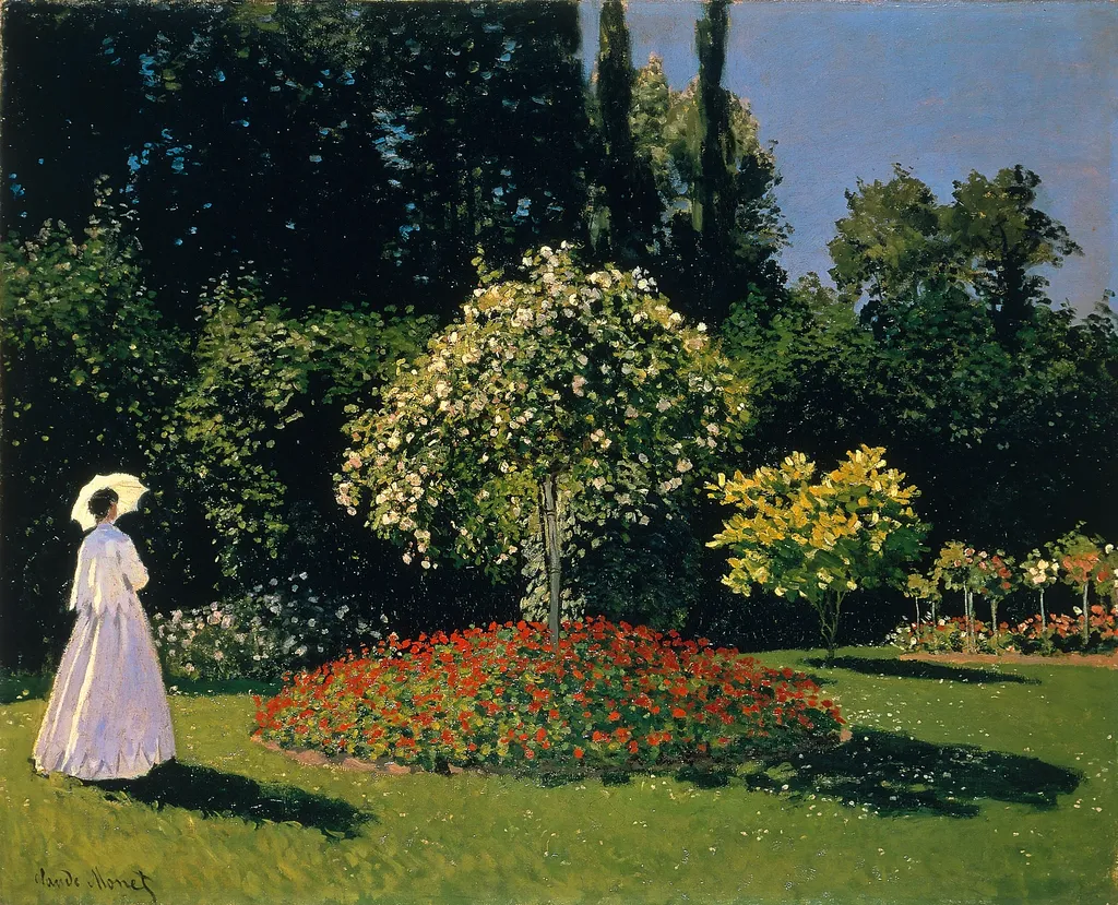Woman in the Garden, by Claude Monet, oil, 1867
