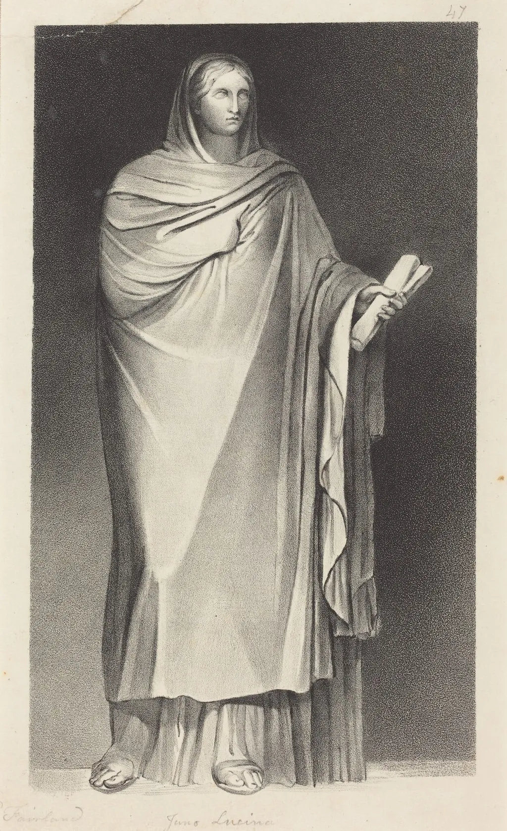 Juno Lucina, by William Fairland, ink, 1829
