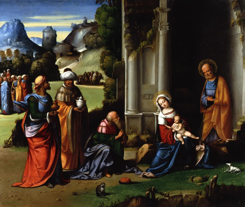 The Adoration of the Magi, by Benvenuto Tisi, unspecified, 1506