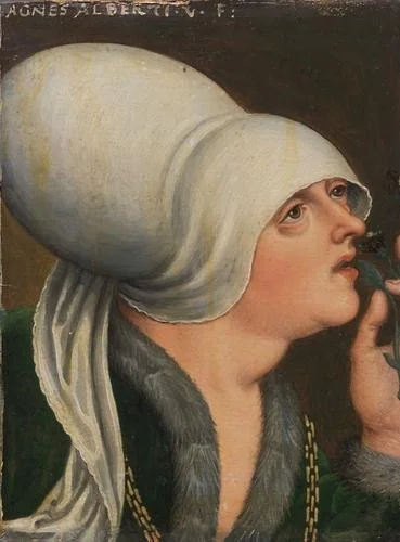 Anna of Austria (d.1462), claimant to Luxembourg, detail