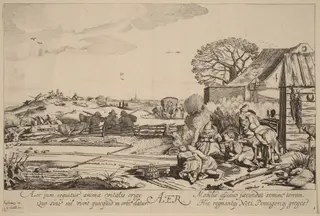 Air, by Velde, Jan van de, II, ink, 1617