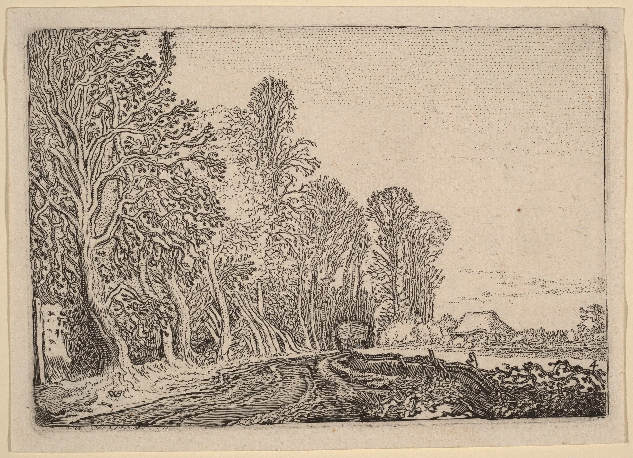 Road at the Edge of the Forest, detail