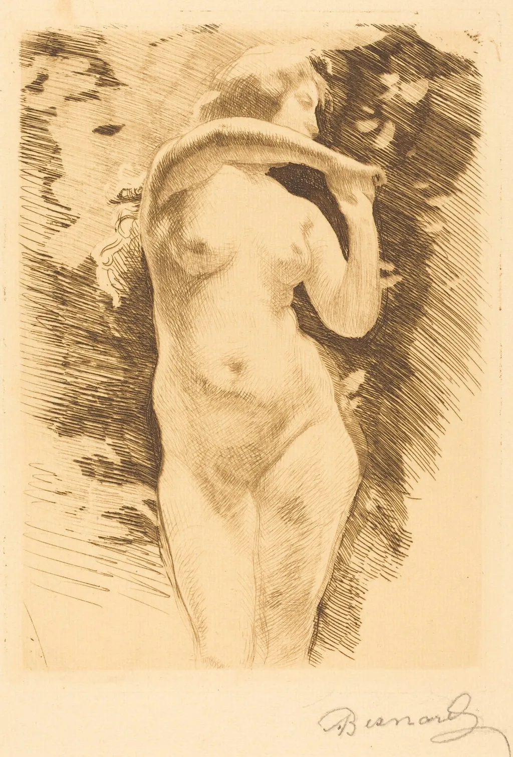 Eve, by Paul-Albert Besnard, ink, 1896