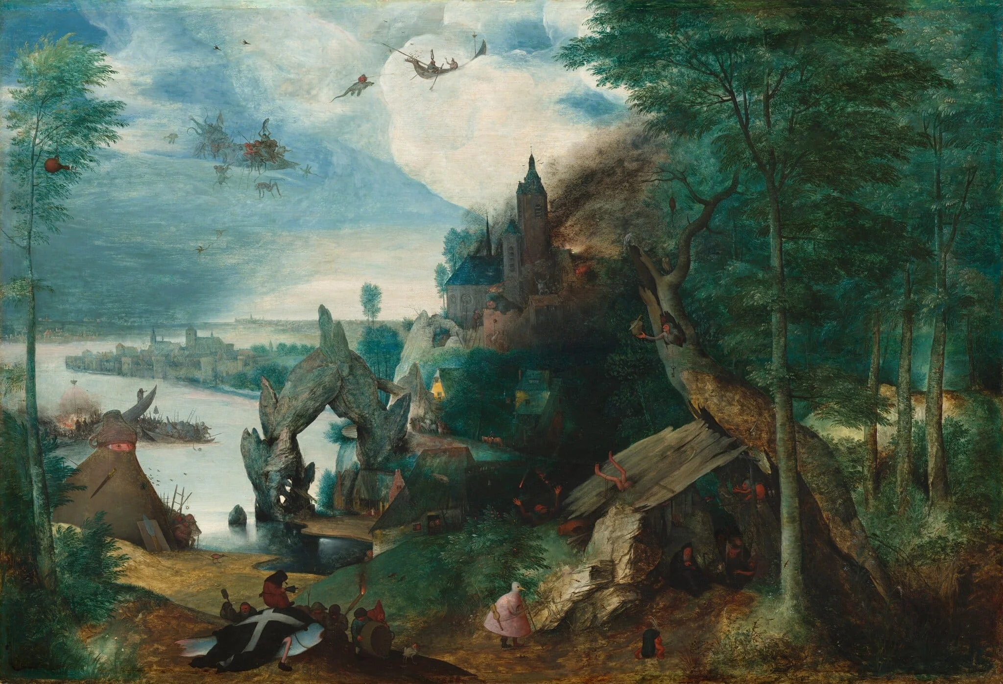 The Temptation of Saint Anthony, detail