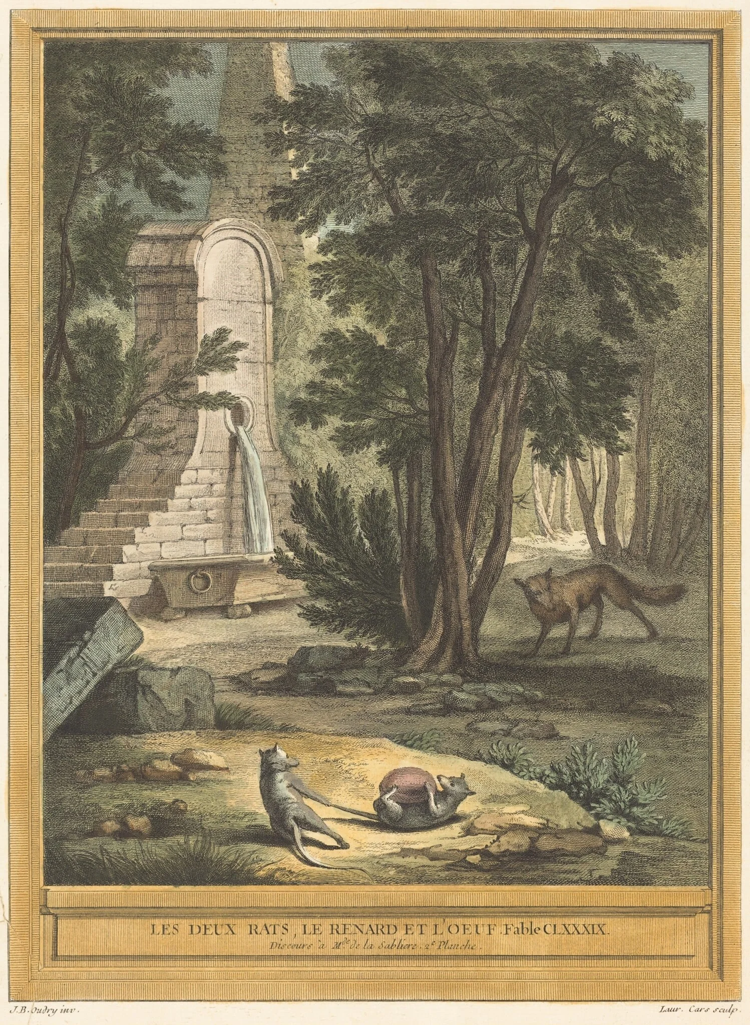 Les deux rats, le renard et l'oeuf (Two Rats, the Fox, and the Egg), detail