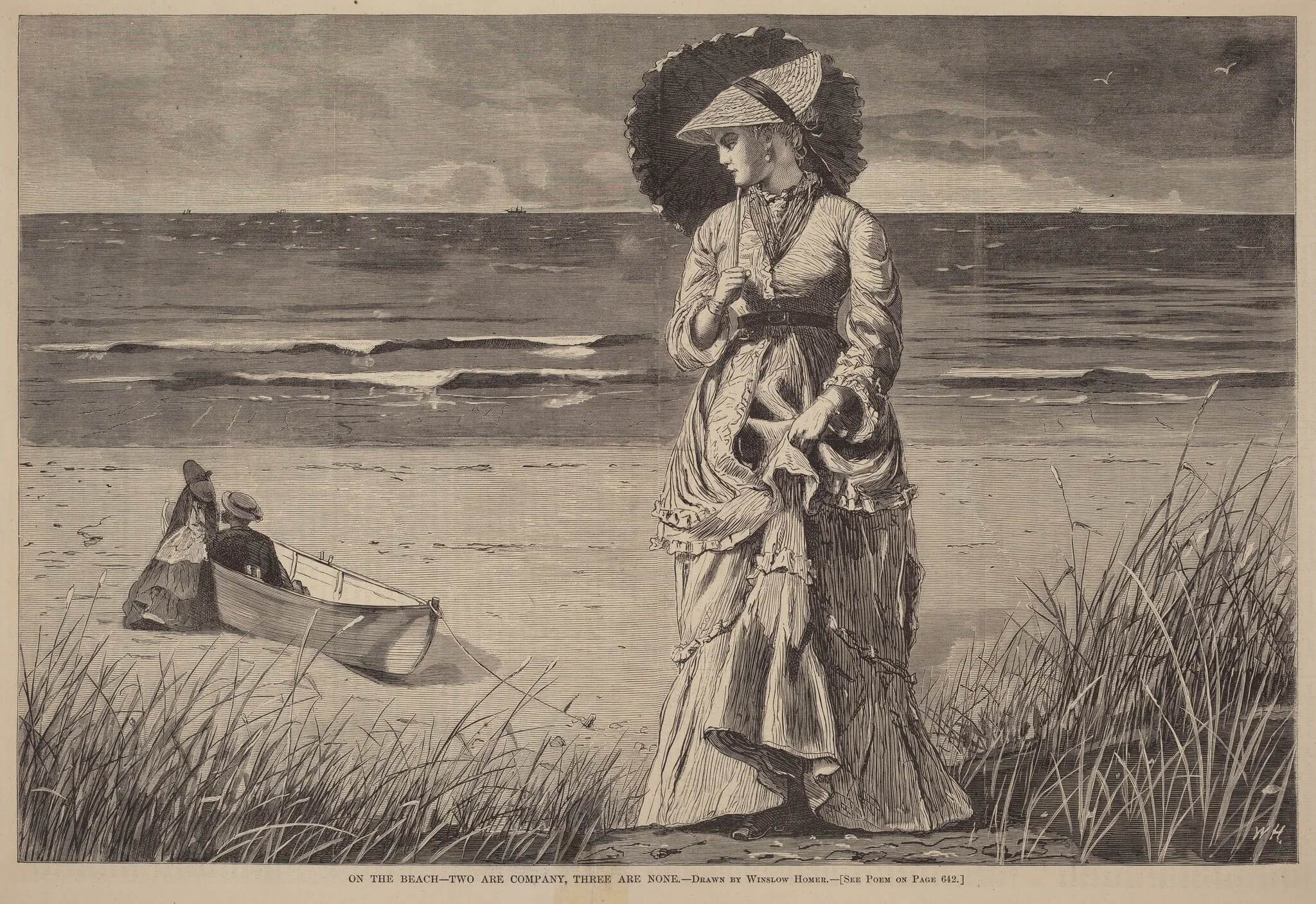 On the Beach - Two are Company, Three are None, detail