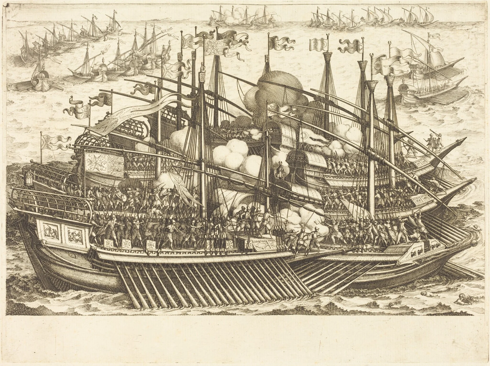 The First Naval Battle, detail