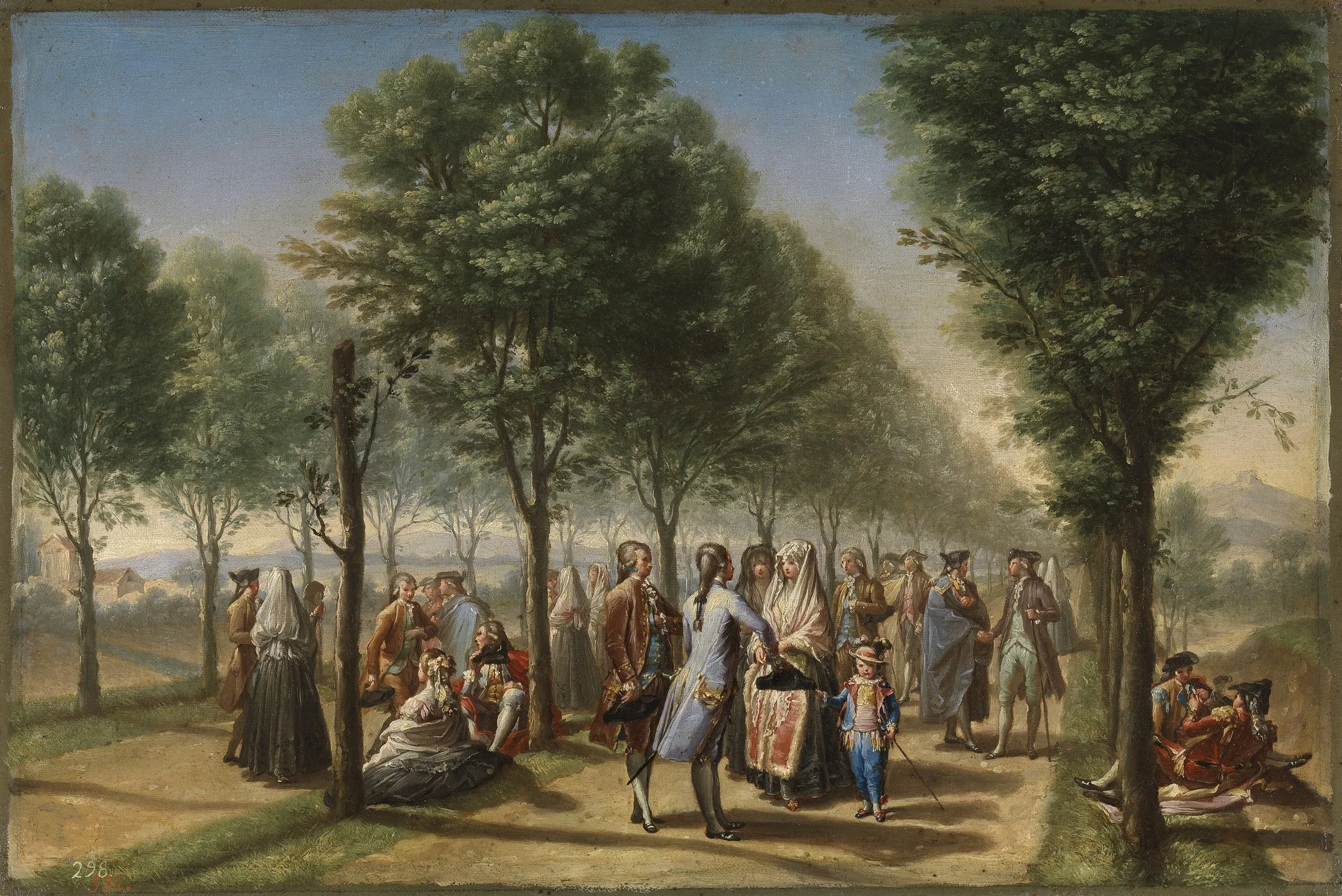 The Paseo de las Delicias, detail