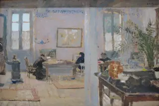 In a Room, by Édouard Vuillard, unspecified, 1900
