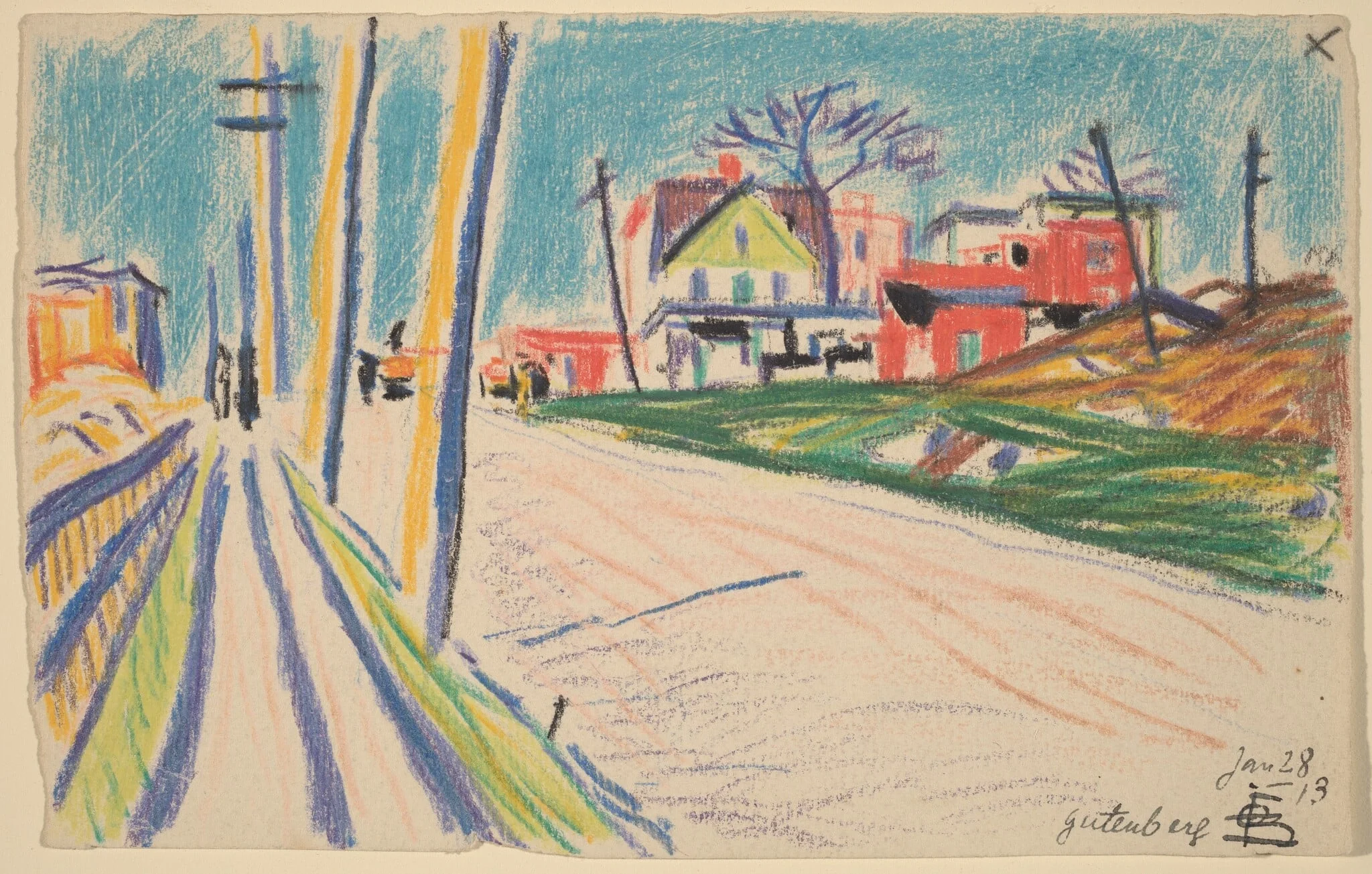 Street in the Bronx, detail