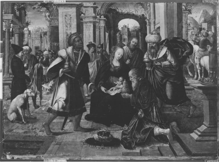 Adoration of the Magi, detail