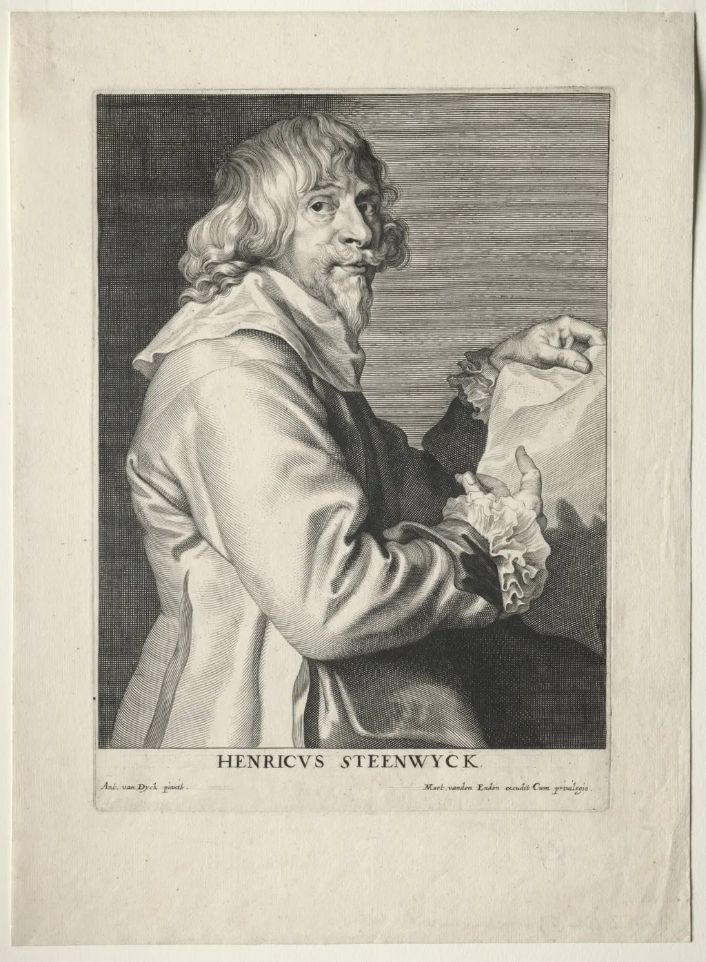 Portrait of Henri van Steenwyck, by Paulus Pontius, 1604