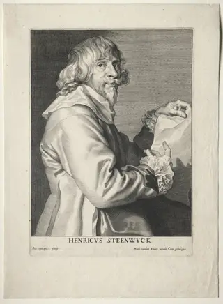 Portrait of Henri van Steenwyck, by Paulus Pontius, 1604