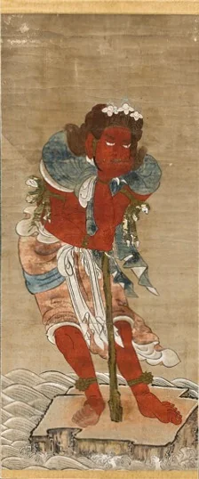 Kongara-Doji (Acólito de Fudo Myo-o), detail