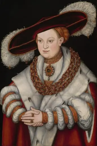 Portrait of Magdalena of Saxony, Wife of Elector Joachim II of Brandenburg, by Lucas Cranach the Elder, oil, 1529