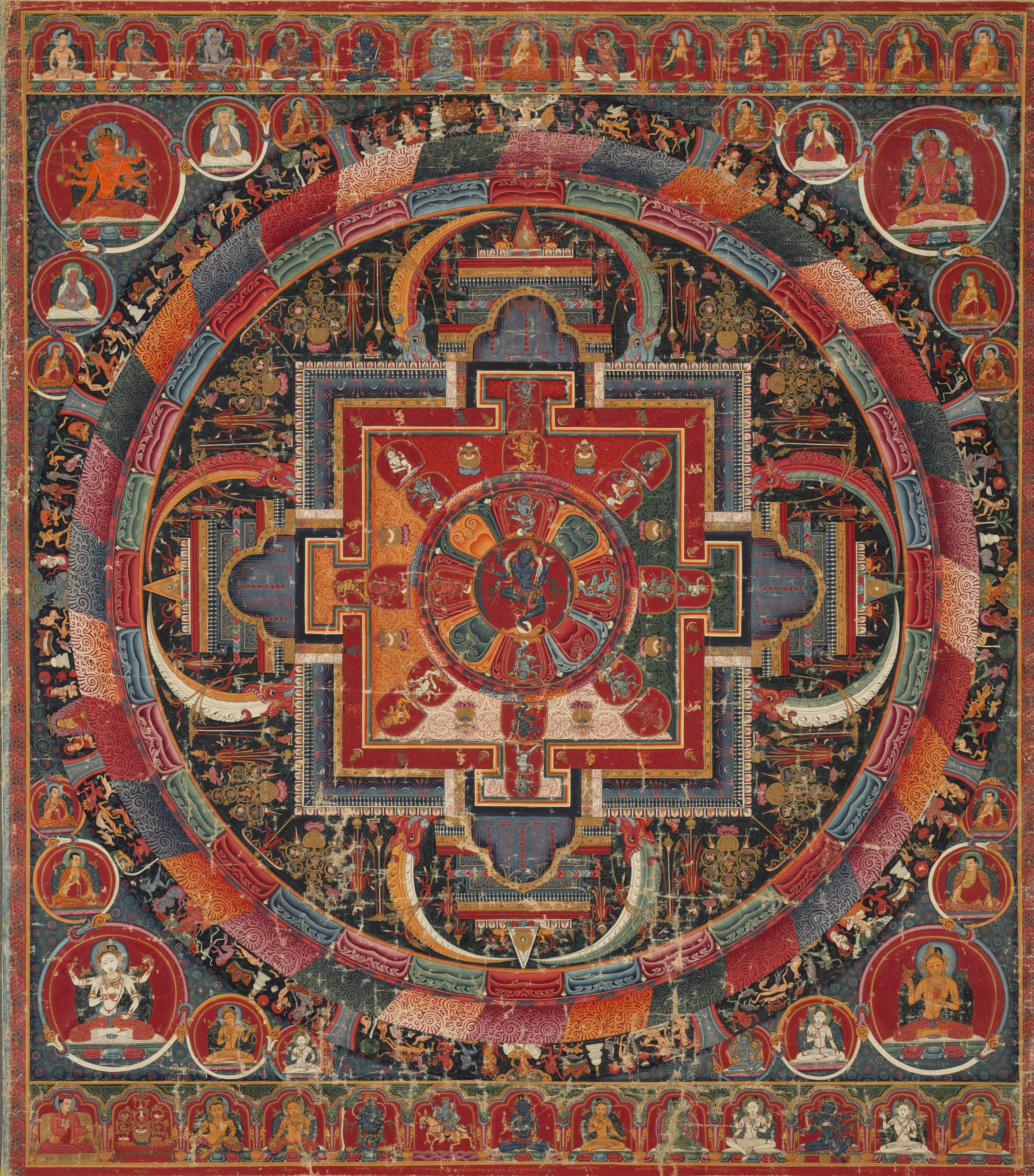 Twenty-three Deity Nairatma Mandala, detail