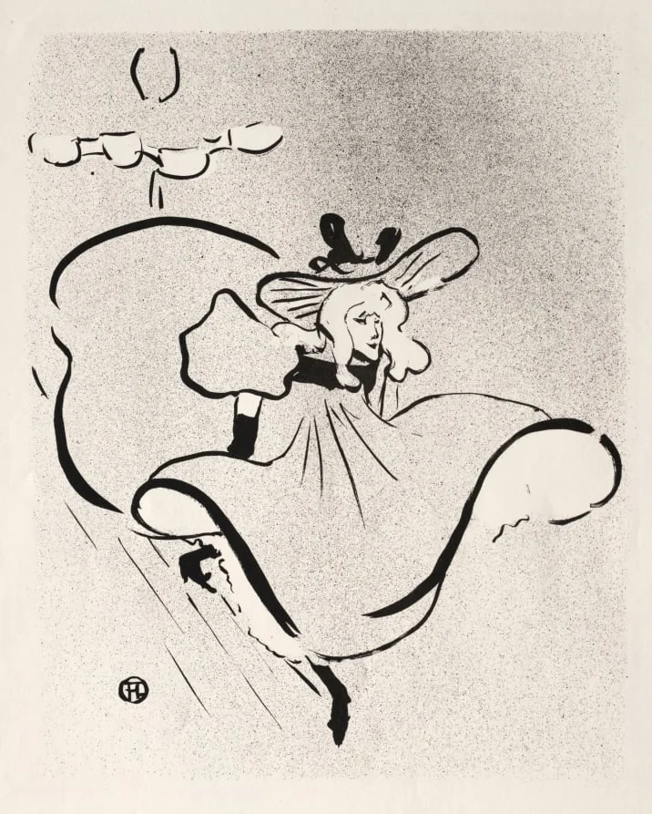 Jane Avril, detail