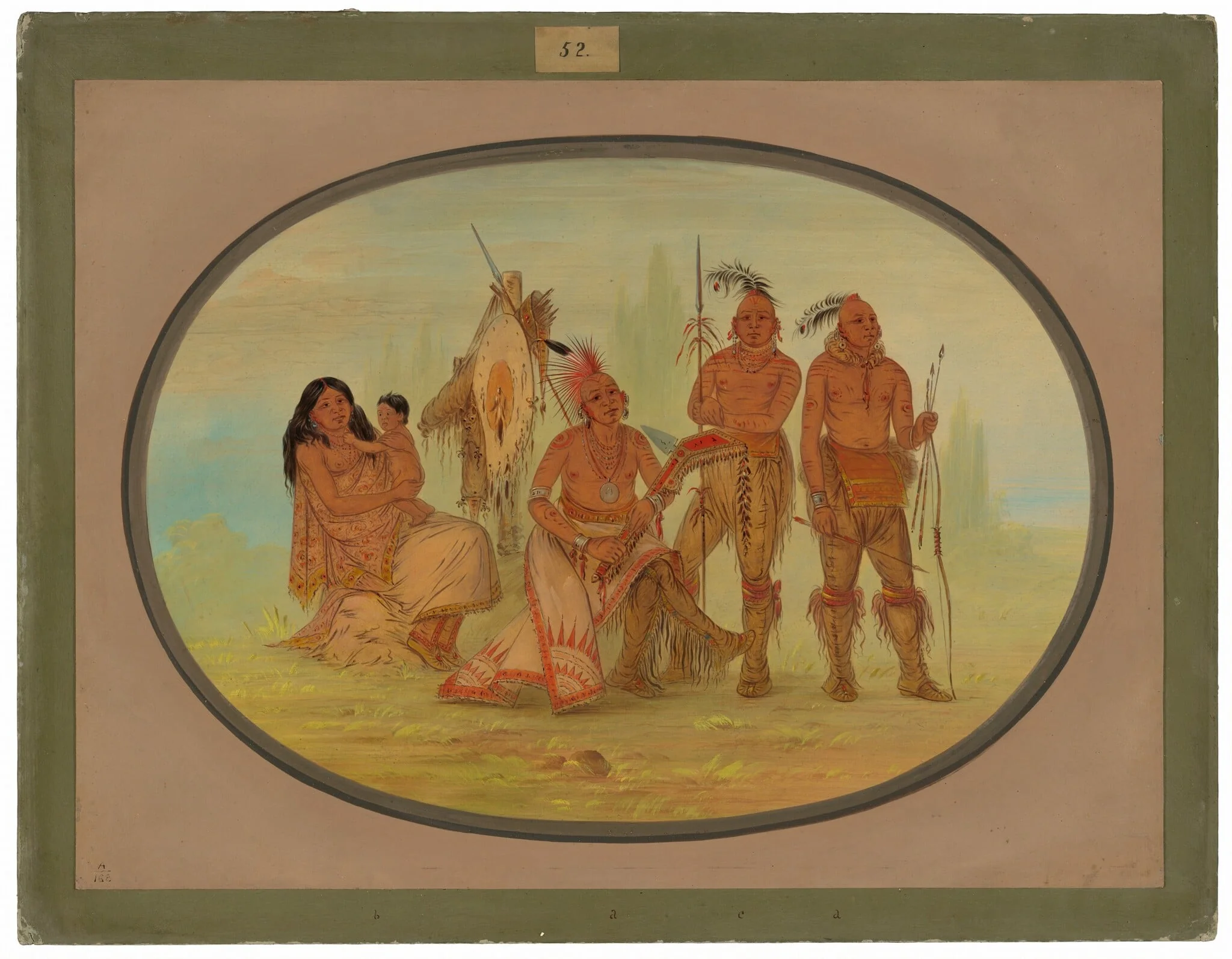 Osage Indians, detail