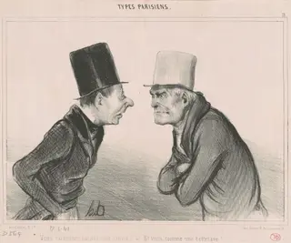 Vous raisonnez comme une canne!, by Honoré Daumier, ink, 1839