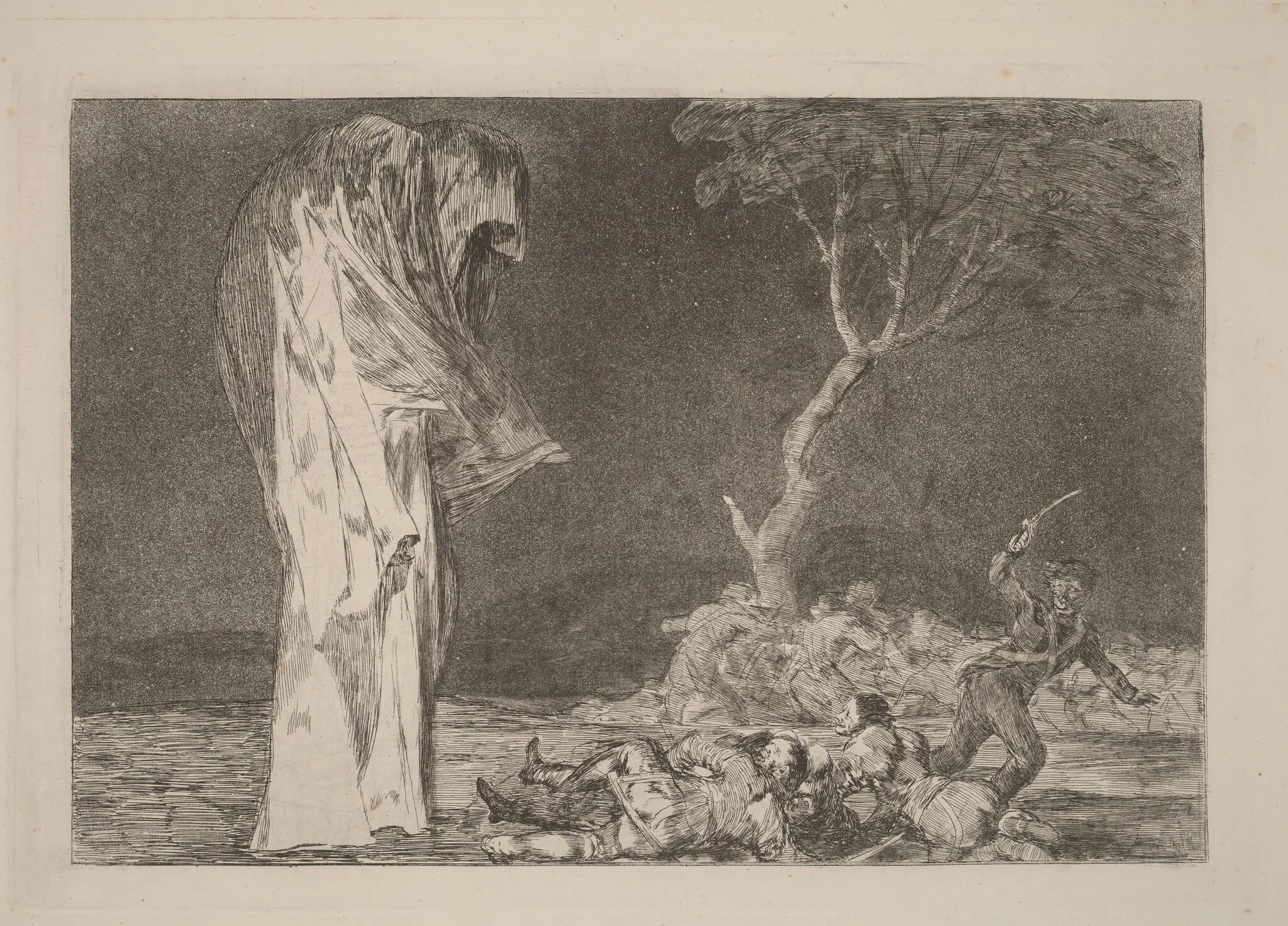 Disparate de miedo (Folly of Fear), detail