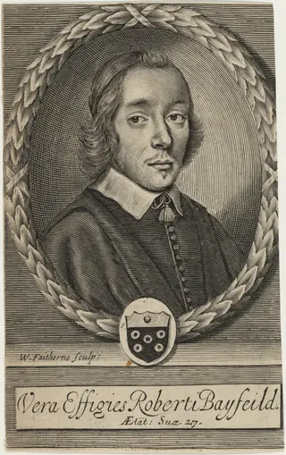 Robert Bayfield, by William Faithorne, ink, 1654