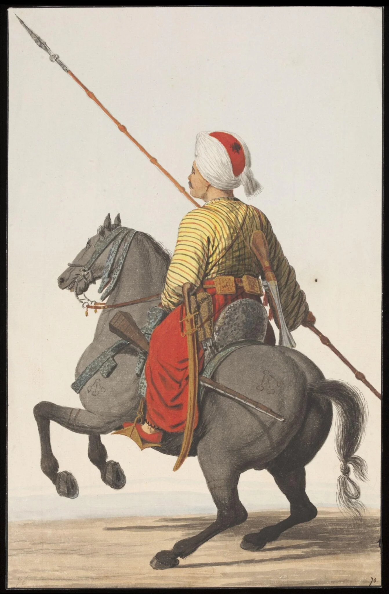 Sipahi, or cavalry soldier, detail
