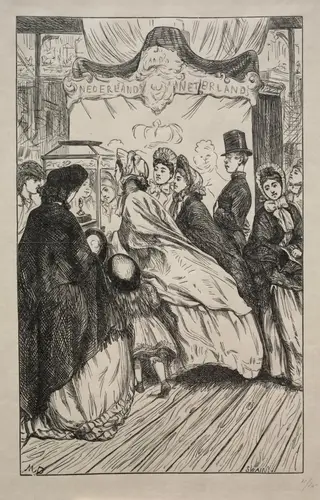 Jewels - At the Great Exhibition, by George Louis Palmella Busson Du Maurier, 1862