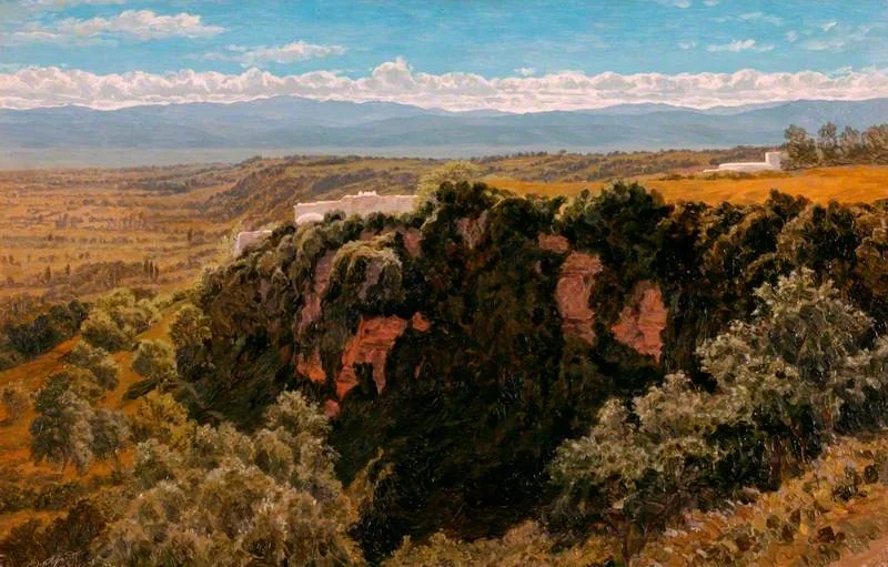 Wooded Cliff near Algiers, detail