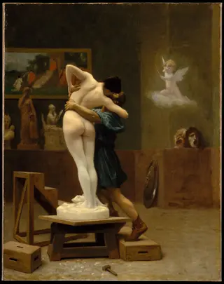 Pygmalion and Galatea, by Jean Léon Gérôme, oil, 1896