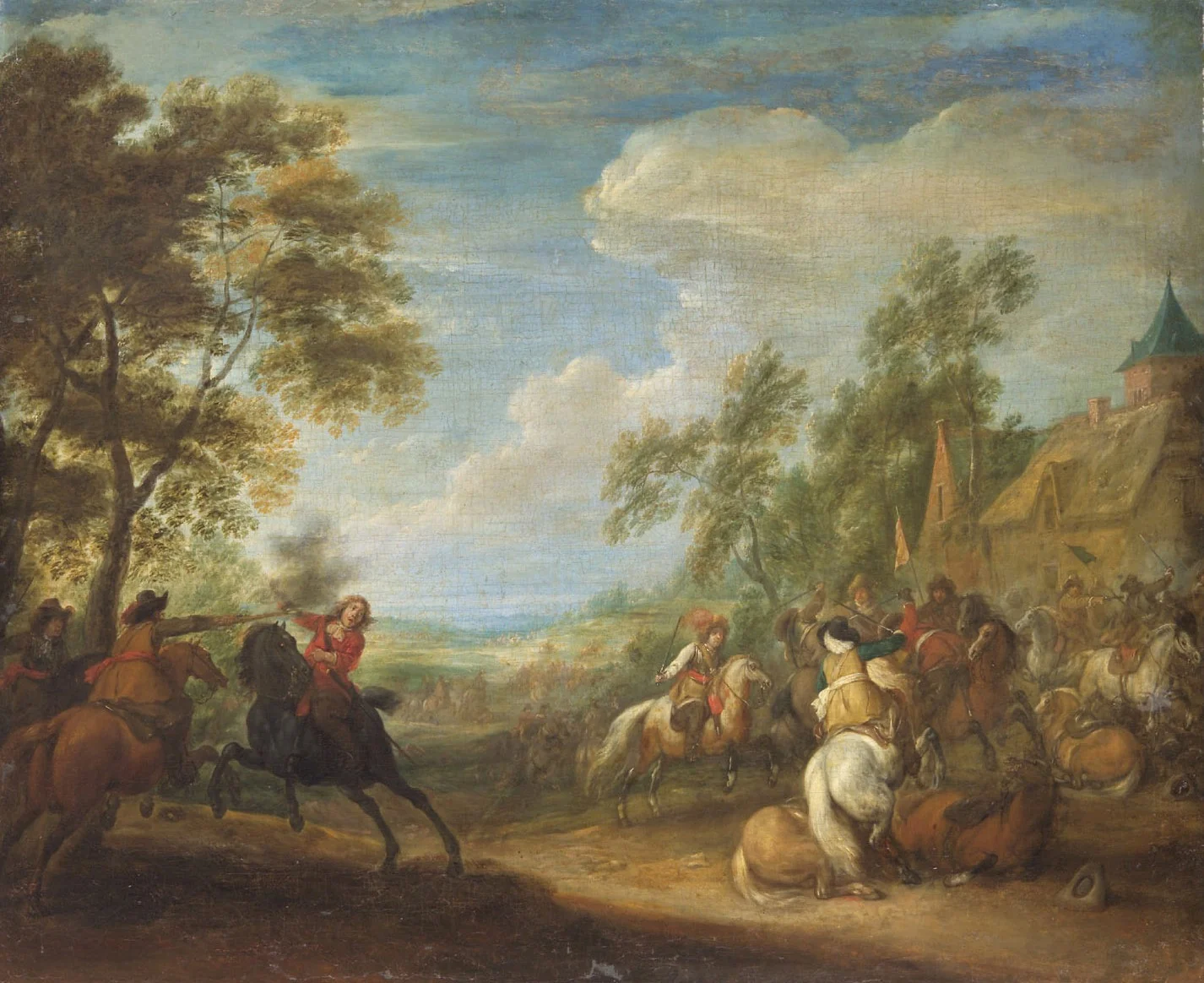 Reitergefecht, detail