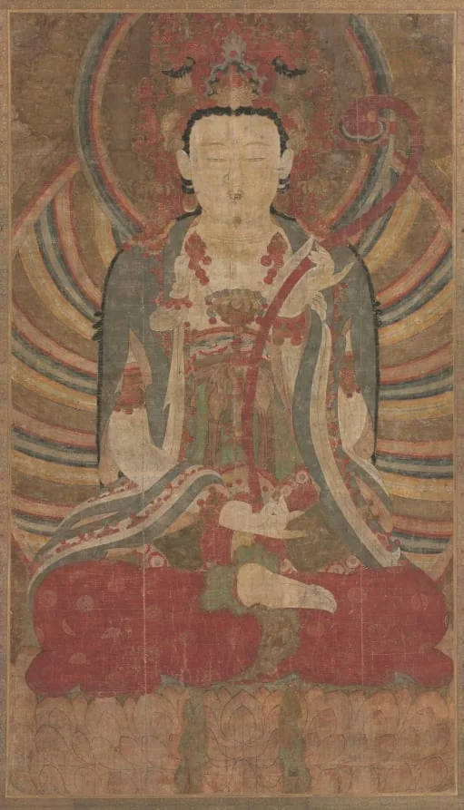 Seated Manjusri, detail