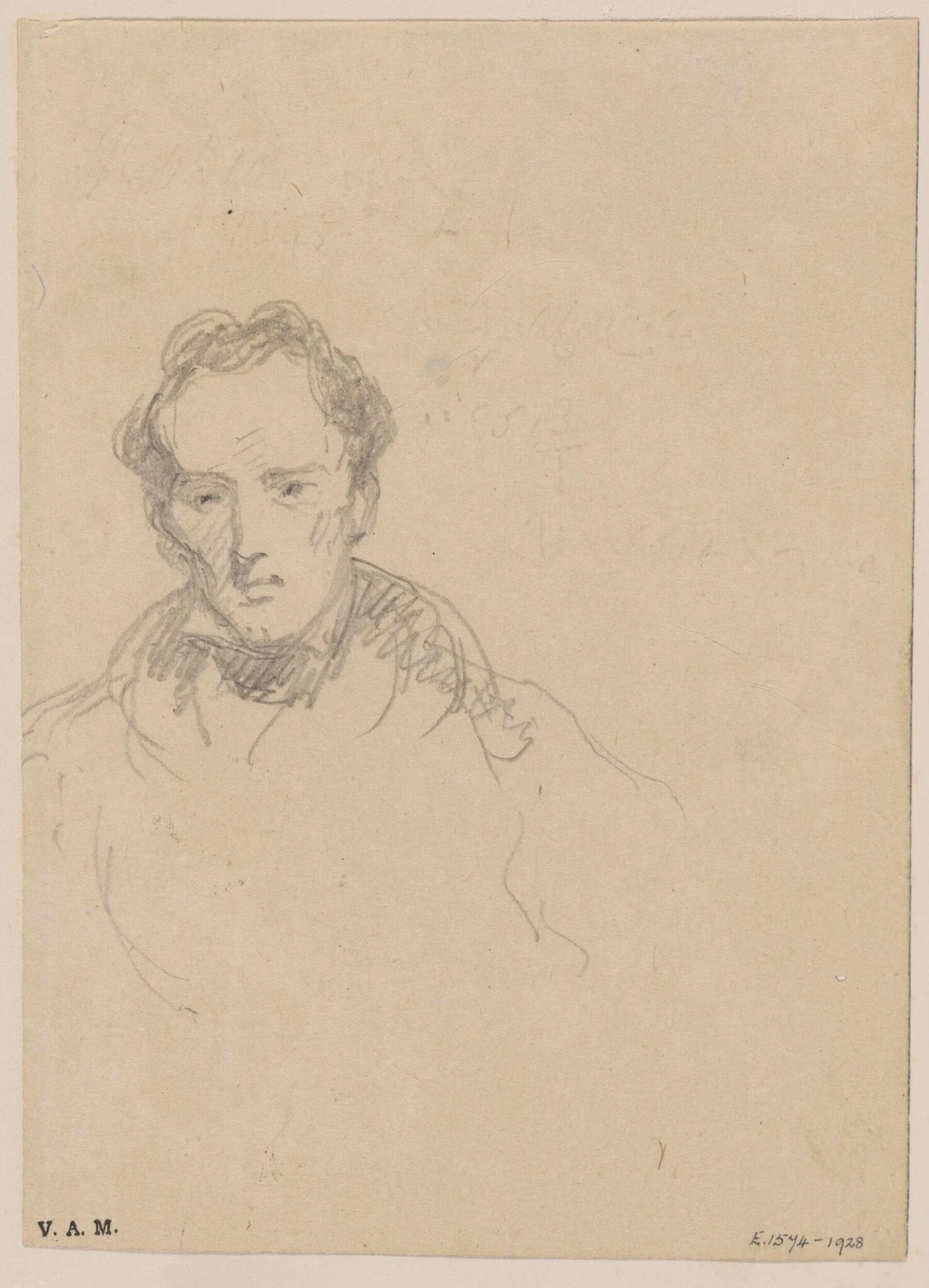 A European man, detail