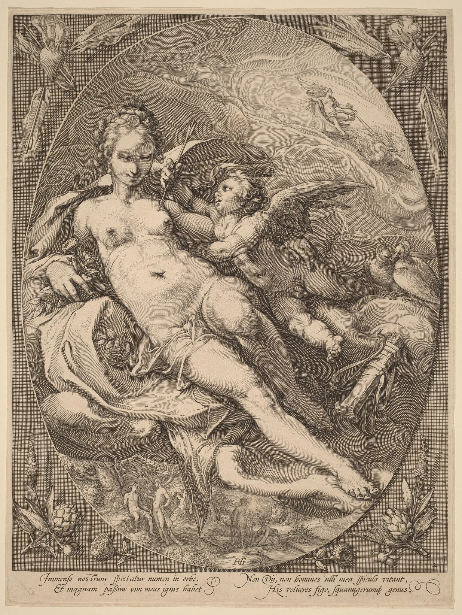 Venus and Cupid, detail