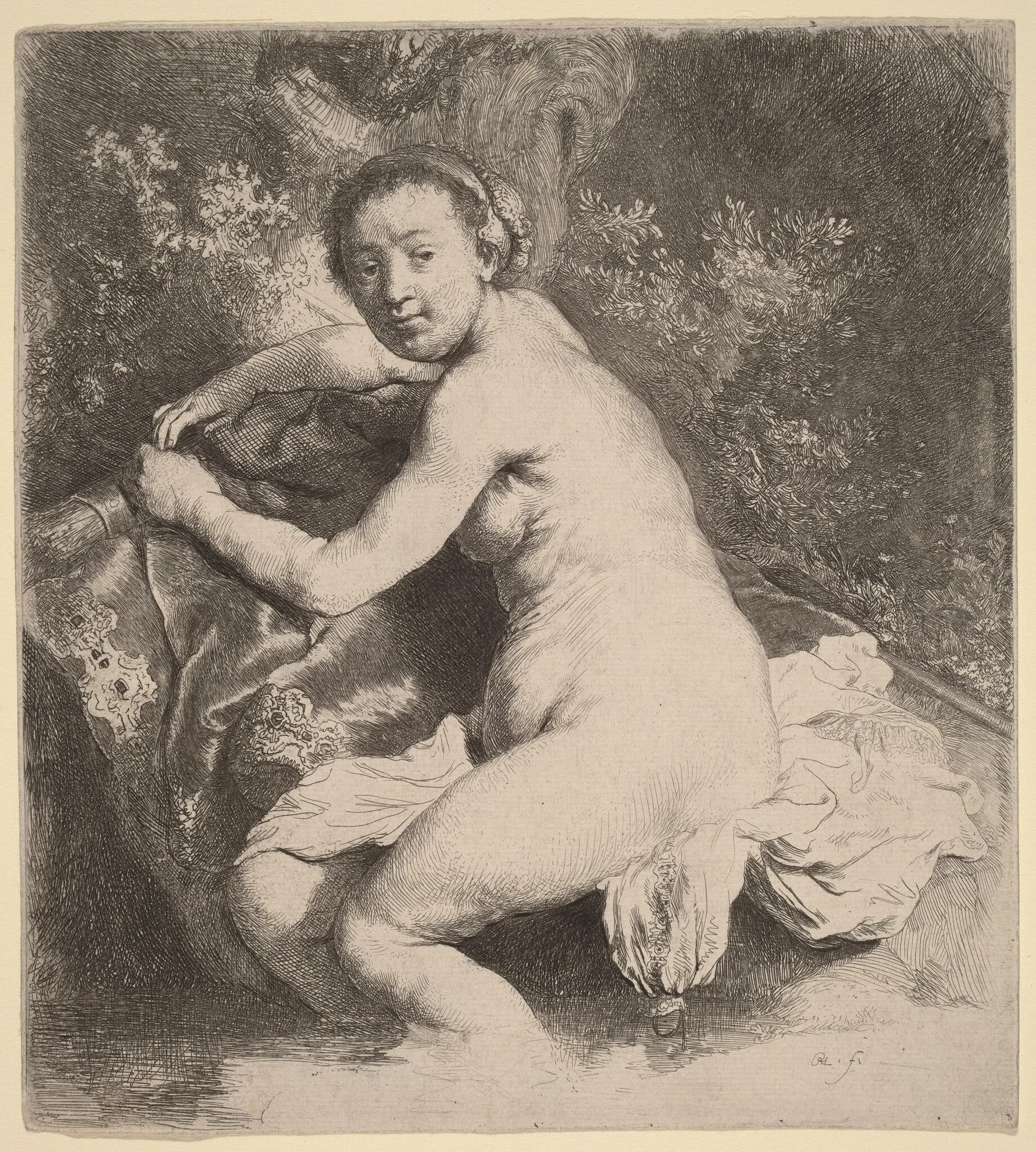 Diana at the Bath, detail