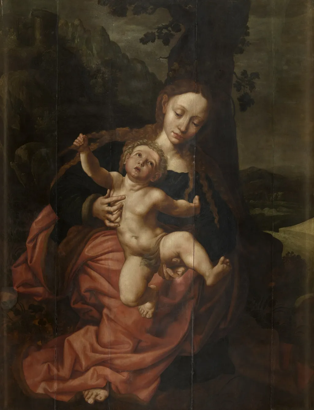 Madonna and Child, by Jan Sanders van Hemessen, oil