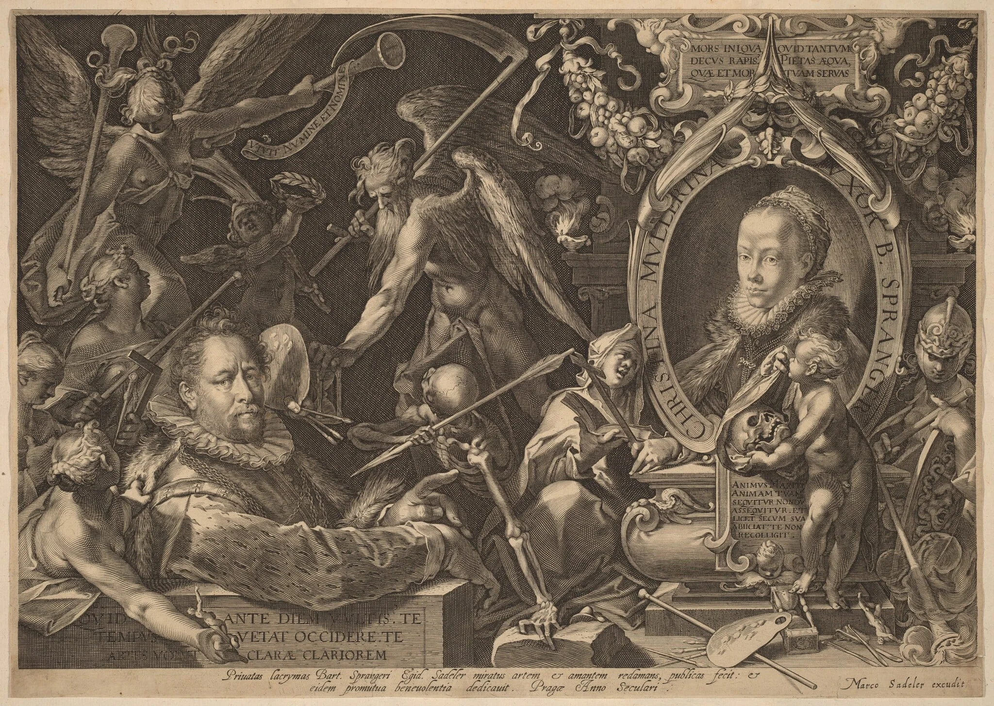 Bartholomaeus Spranger and his Late Wife Christina Muller, detail