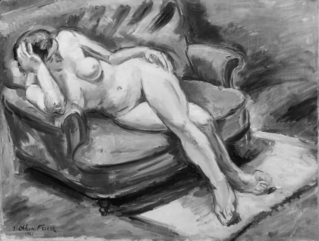 Female Nude, by Othon Friesz, oil, 1923