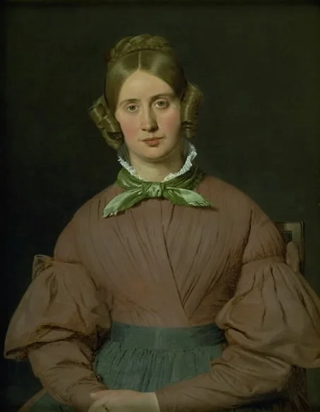 Portrait of Susanne Cecilie Købke, née Købke, the Artist´s Wife, detail