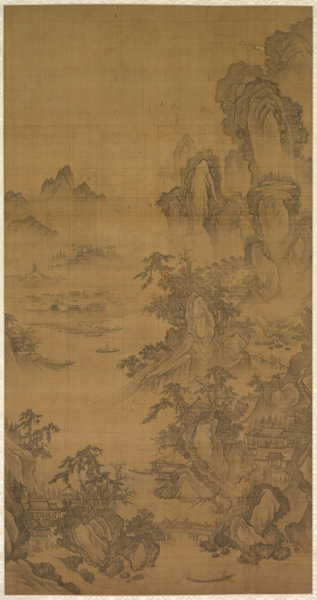 Mountain Market, Clear with Rising Mist, detail