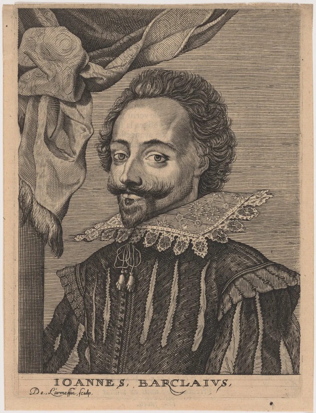 John Barclay, by Nicolas de Larmessin IV, ink, 1720