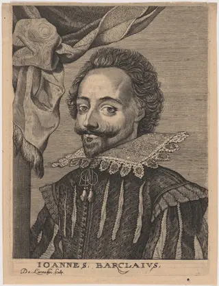 John Barclay, by Nicolas de Larmessin IV, ink, 1720