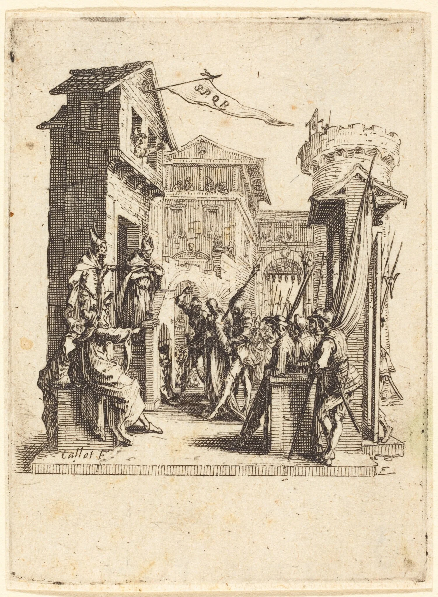 Christ before Caiaphas, detail