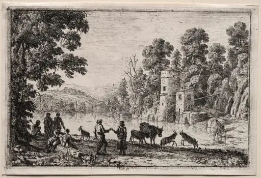 The Dance by the River, by Claude Lorrain, 1635