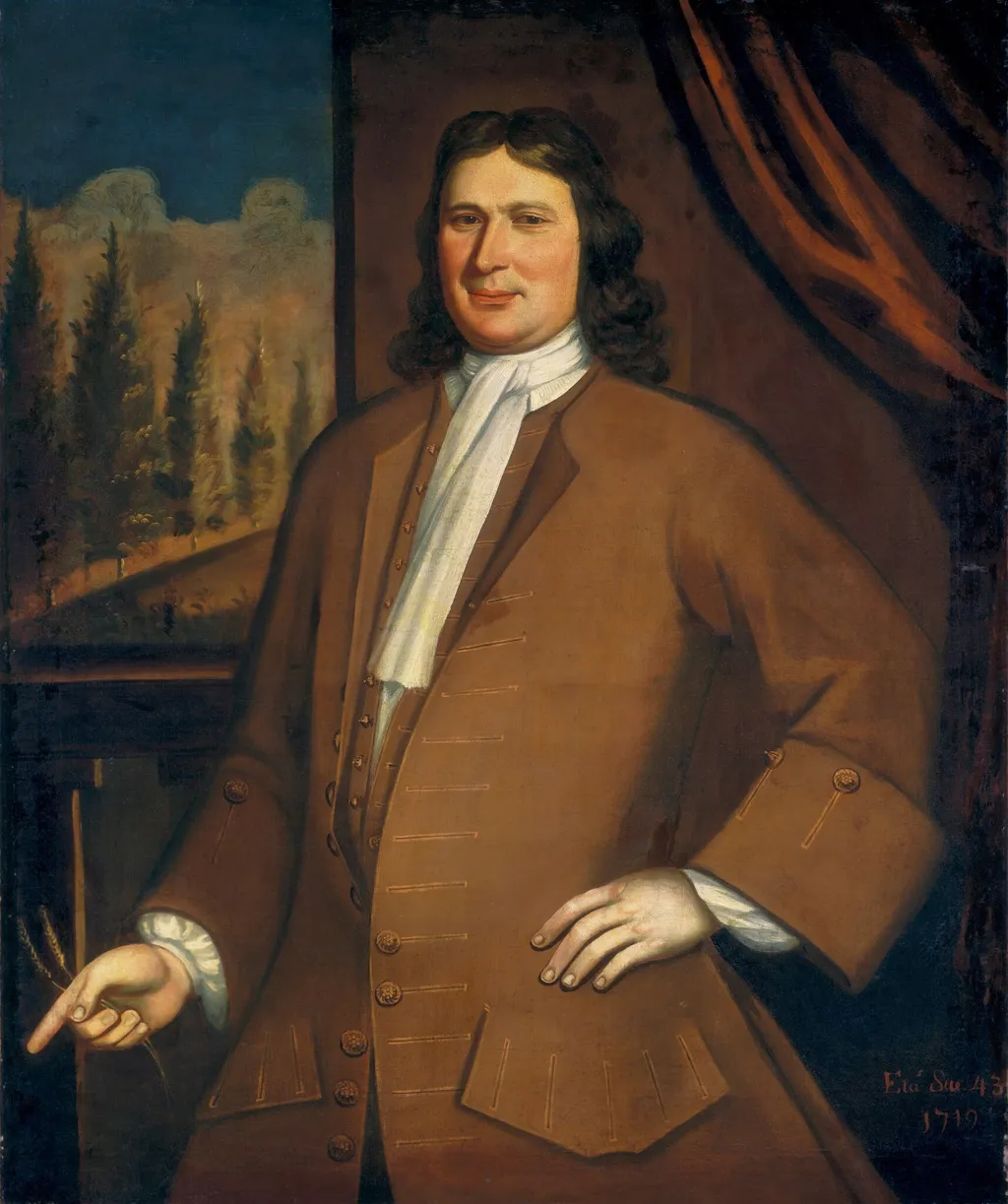 Mr. Van Vechten, by The Schuyler Limner, oil, 1719