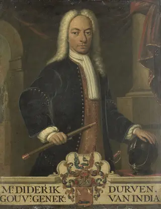 Portrait of Diederik van Durven (1676-1740), by Hendrik van den Bosch, oil, 1736