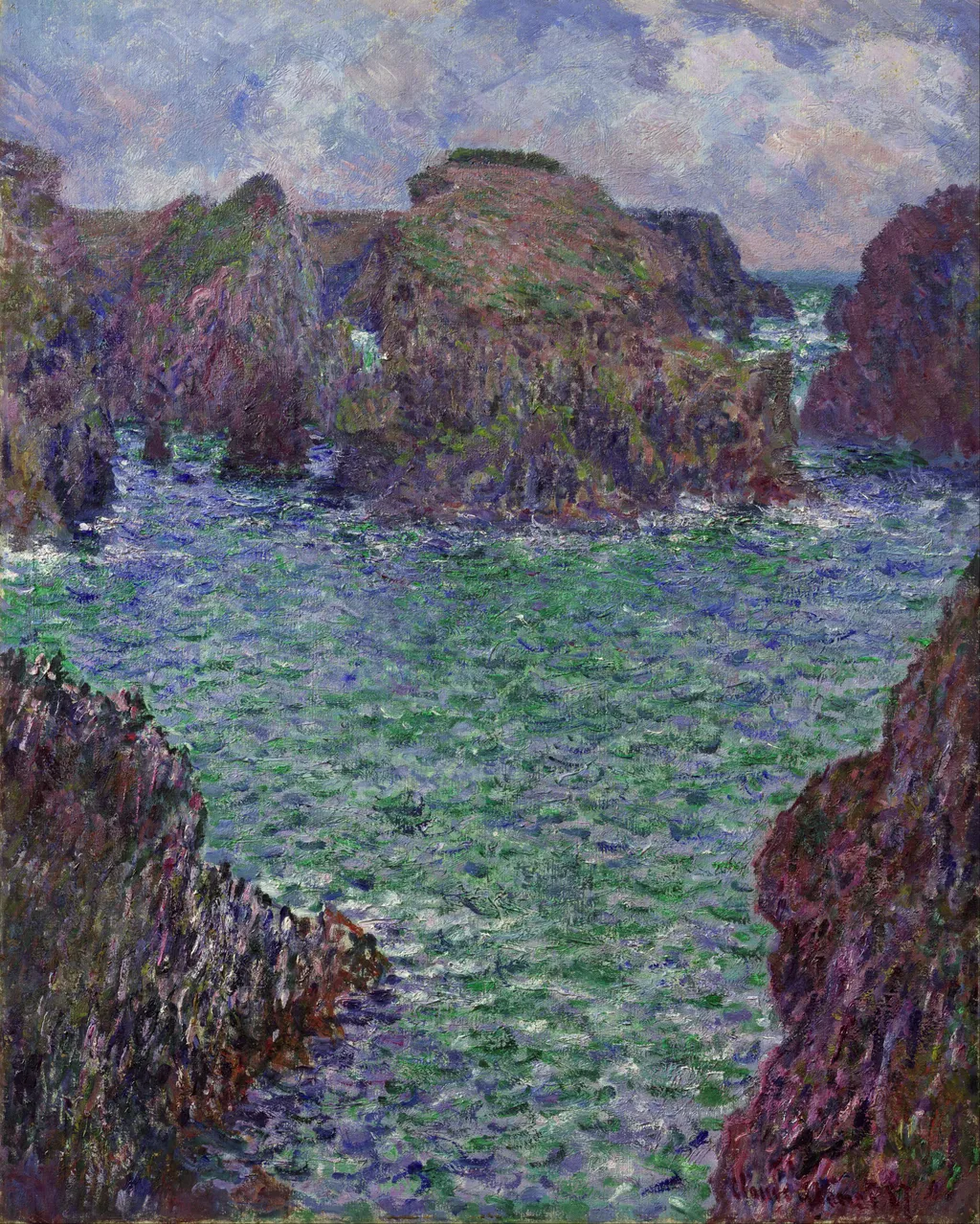 Port-Goulphar, Belle-Île, by Claude Monet, oil, 1894